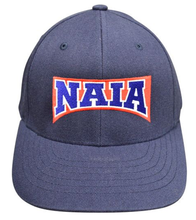 NAIA Softball Navy Flex Fit 6-stitch Wool Combo Umpire Cap