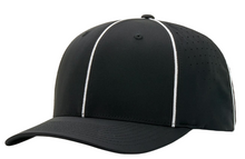 Richardson Ignite Laser Performance Black/White Football Referee Cap HO-R785
