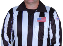 NAIA 2" Stripe Long Sleeve Football Referee Shirt w/Position Placket Position "H HO-NAIAN47-118P-H-XL