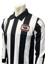 Nebraska NHS Embroidered 2 1/4" Stripe Long Sleeve Football Referee Shirt ST-S138NE