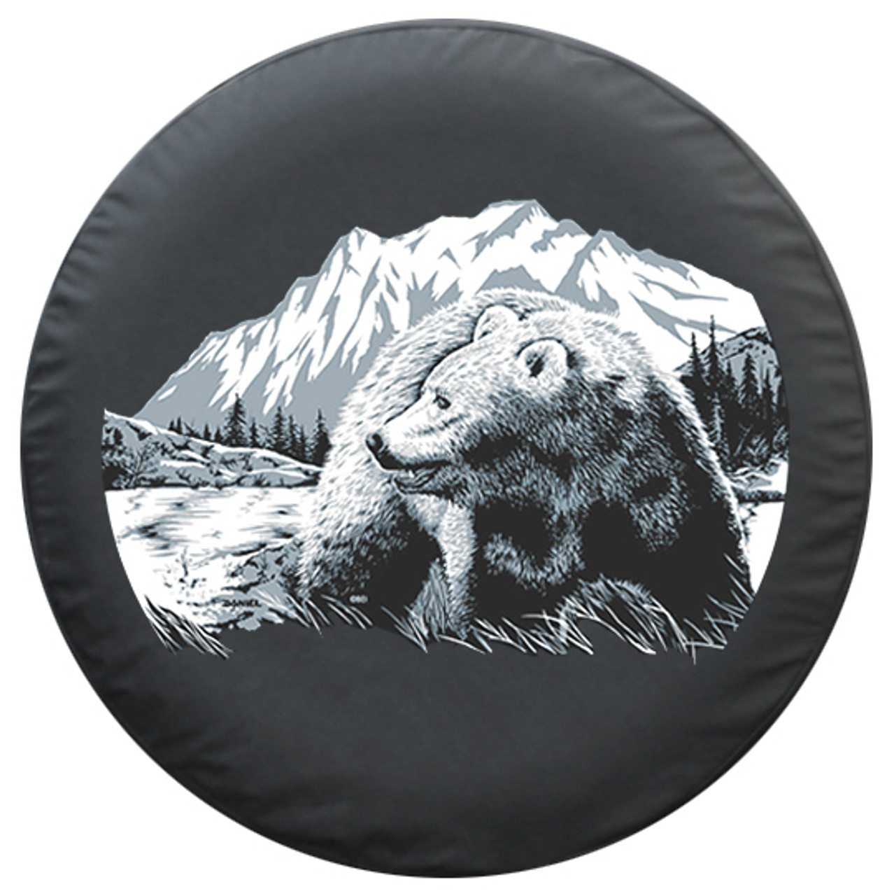 Boomerang Wildlife Series Tire Covers Grizzly Bear Print