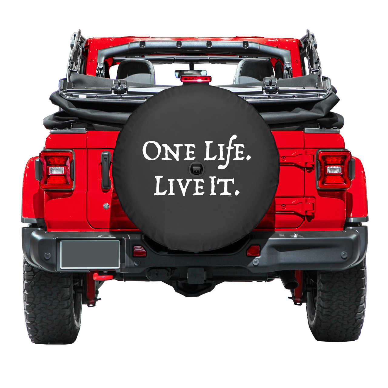 Boomerang One Life Live It Soft Tire Cover Jeep Wrangler JL (w/  back-up camera) (18-22)