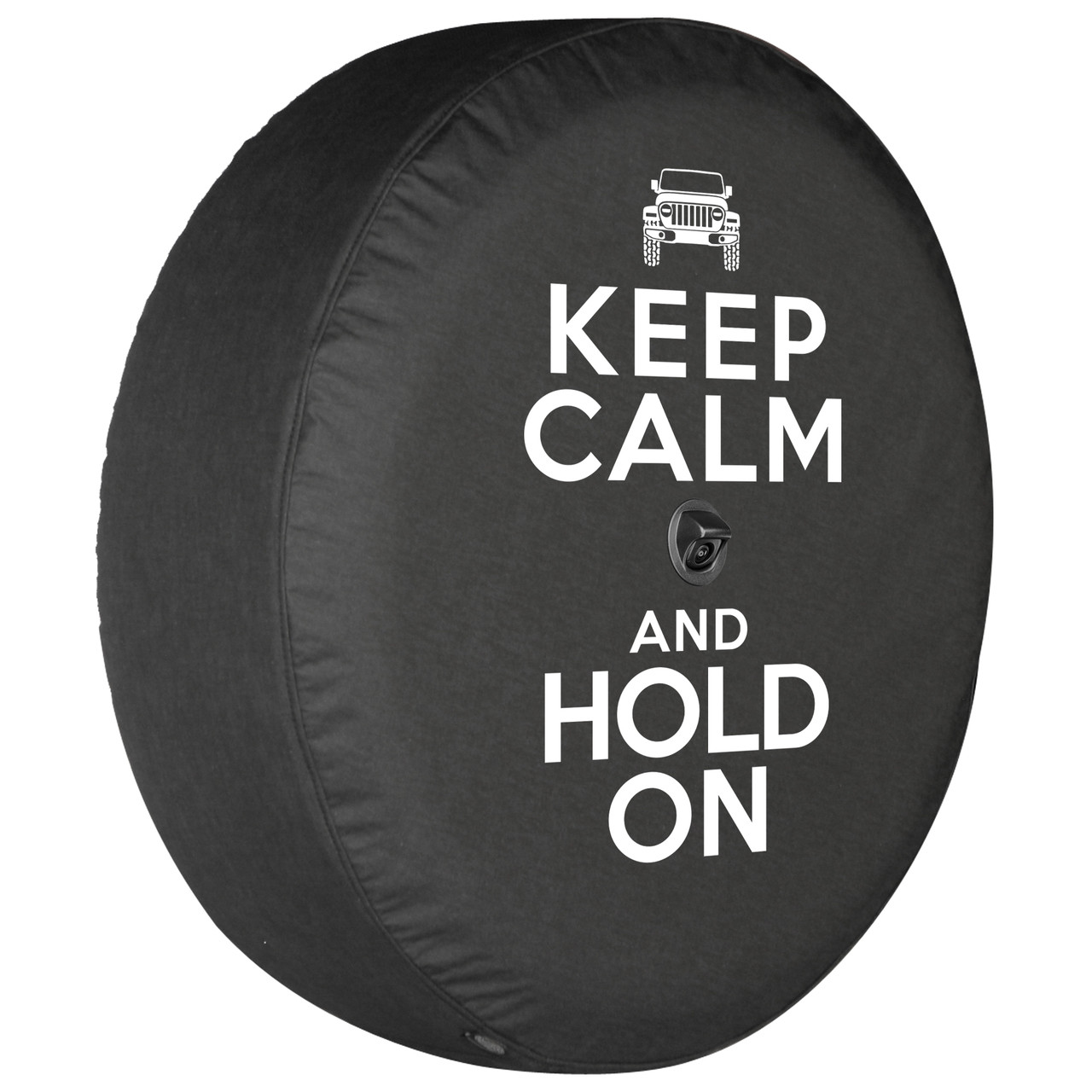 Jeep Wrangler JL & JLU Soft Vinyl Fabric Spare Tire Cover Black Denim