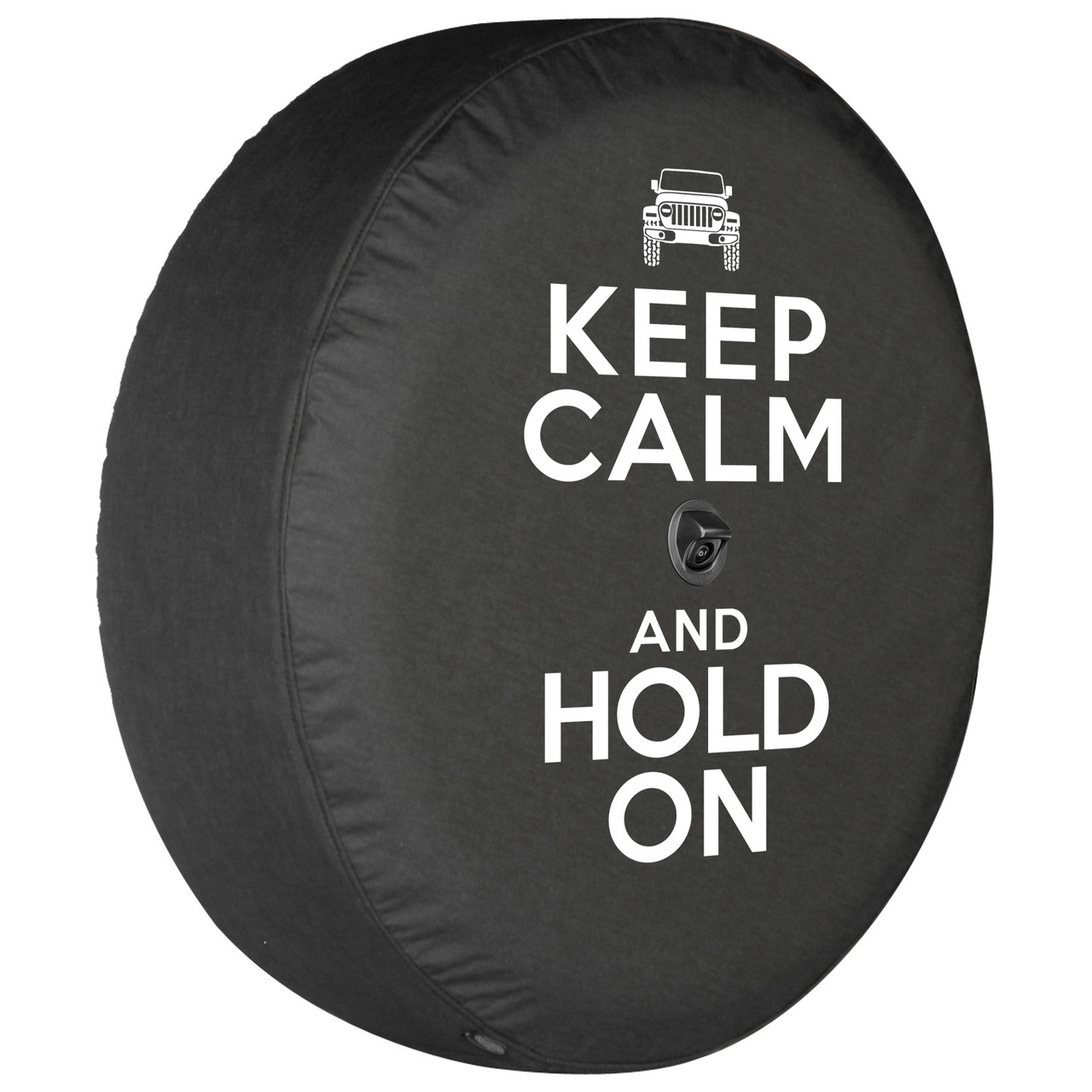 Boomerang Keep Calm Hold On Soft Tire Cover Jeep Wrangler JL (w/  back-up camera) (18-22)