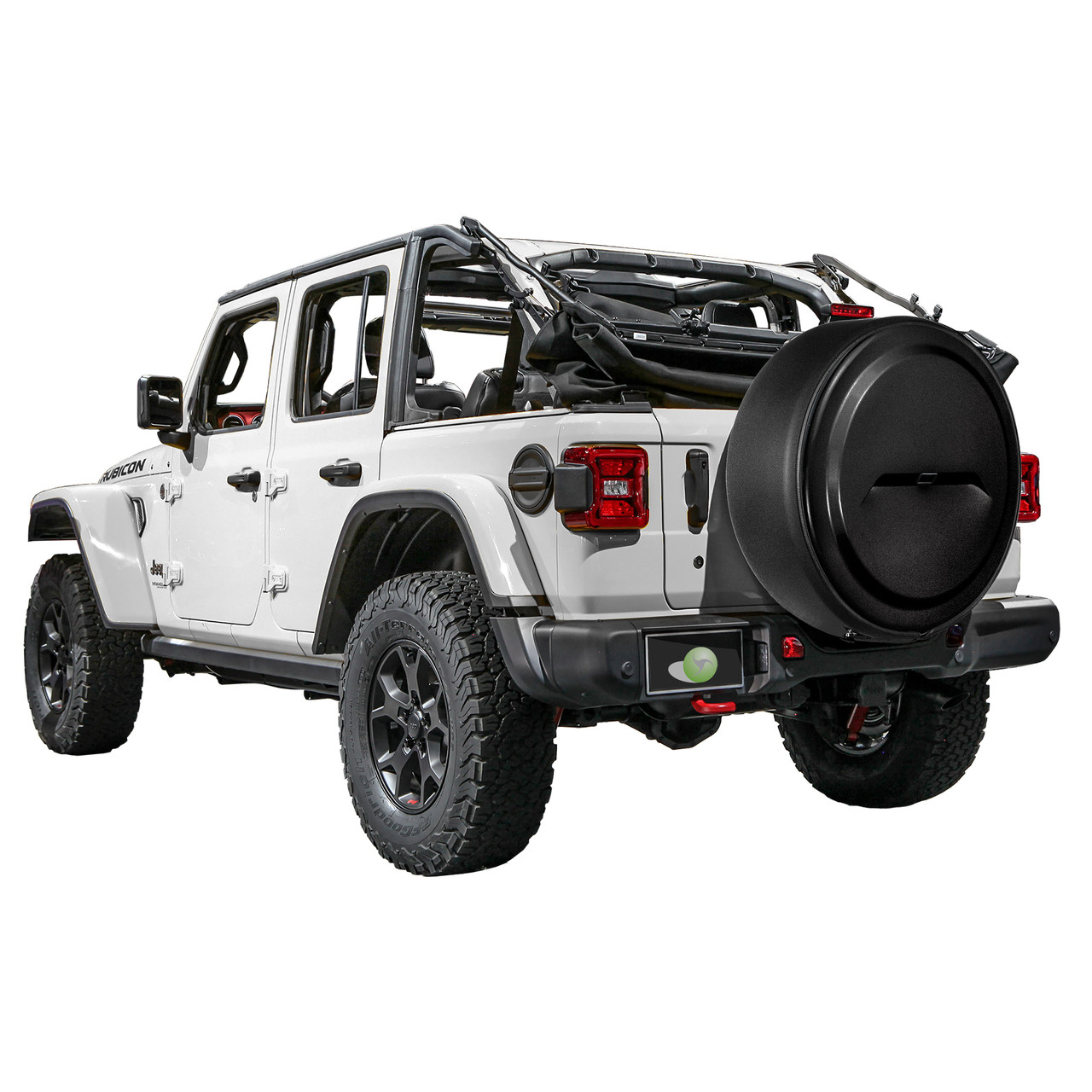 Jeep Wrangler JL Black Textured Hard Tire Cover