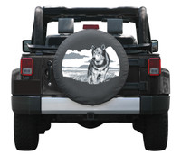 Boomerang Soft Tire Cover - Wildlife Series Soft Tire Cover - Wolf