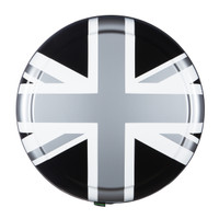 Semi-Rigid Designer Spare Tire Cover - Union Jack Pewter Edition