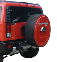 Boomerang MasterSeries™ Hard Tire cover (Black Powder-coated Ring) for Hummer H2 (2005-2010)