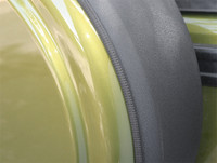 Hummer H2 (02-04) Hard Spare Tire Cover - Black Powder Coated Ring