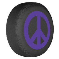 ColorTek¢ Soft Tire Cover - Peace Sign - Purple