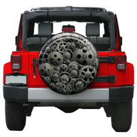 Colortek™ Rigid Tire Cover - Full Color Molded Tire Cover - Gears