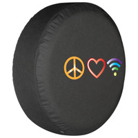 ColorTek¢ Soft Tire Cover - Peace Love & Wifi