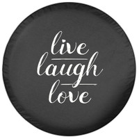 Boomerang® Soft Tire Cover - Live Love Laugh