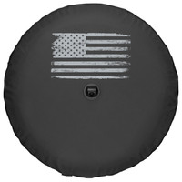 Jeep Wrangler JL Spare Tire Cover - Distressed American Flag