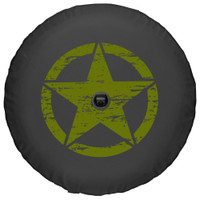 Boomerang Soft Tire Cover Jeep Wrangler JL - Distressed Star - Commando Green
