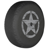 Boomerang Soft Tire Cover Jeep Wrangler JL - Distressed Star - Silver