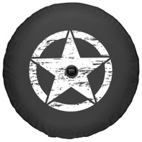 Boomerang Soft Tire Cover Jeep Wrangler JL - Distressed Star - Yellow