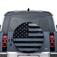 Land Rover Defender (20-23) Semi-Rigid Tire Cover - Distressed American Flag