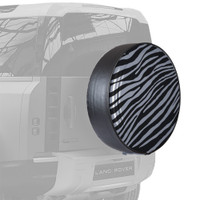 Land Rover Defender (20-26) Semi-Rigid Tire Cover - Zebra Print Graphic