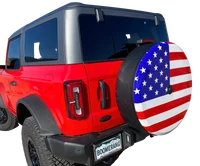 American Flag Semi-Rigid Tire Cover