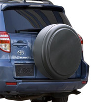 Toyota RAV4 (1994-2012 ) Semi-Rigid Spare Tire Cover - Black Textured