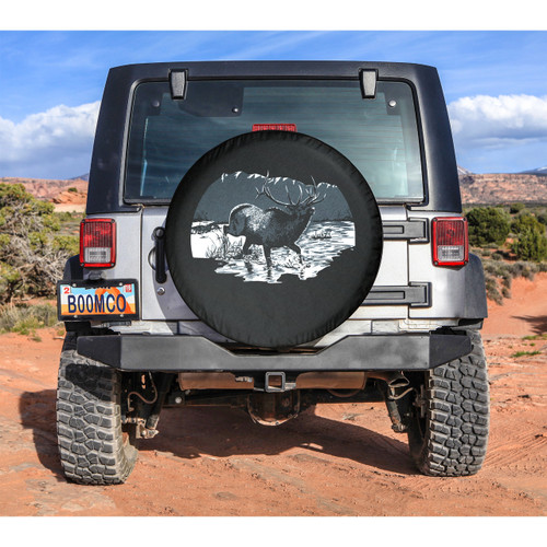 Boomerang Wildlife Series Soft Tire Cover Elk Print
