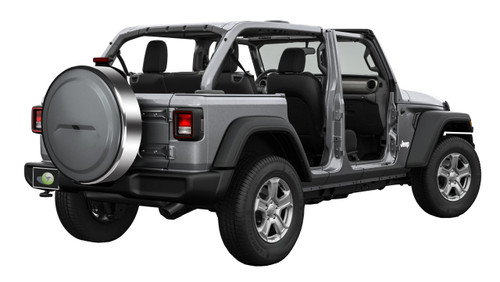 Boomerang - MasterSeries Tire Cover - Polished Stainless Steel Ring - Jeep  Wrangler JL (w/ back-up camera) (18-22)