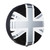 Semi-Rigid Designer Spare Tire Cover - Union Jack Pewter Edition