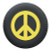 ColorTek¢ Soft Tire Cover - Peace Sign - Yellow
