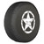 Jeep Wrangler JK (07-18) Soft Tire Cover - Distressed Star (White)