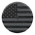 Ford Bronco (21-24) Semi-Rigid Tire Cover - Black Textured - American Flag Graphic