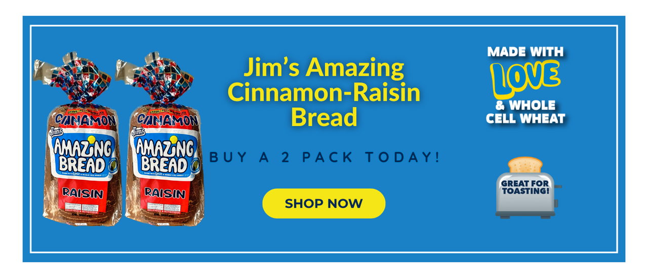 image of Jim's Amazing Cinnamon-Raisin Bread 2 Pack