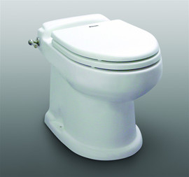 Dometic MasterFlush Toilet Model 8746 12V - bone (with flush handle)