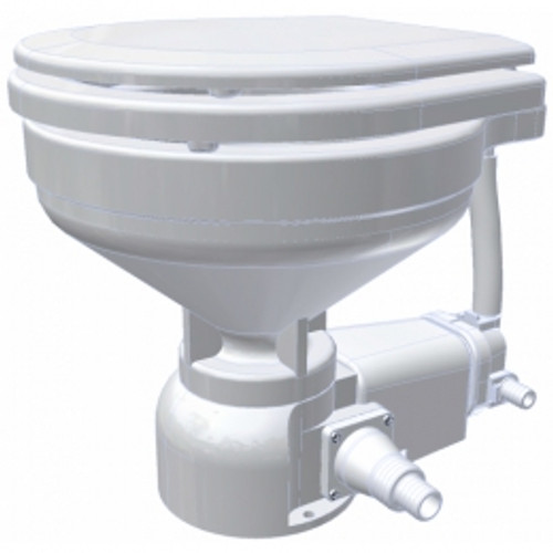 Raritan SeaEra Electric Toilet - Integral Pump - Straight Discharge - white