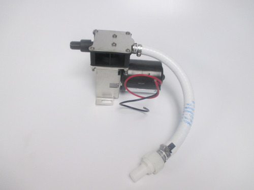 Complete air pump Assembly. for Vacuum Holding Tank. Shown with the updated remote check valve