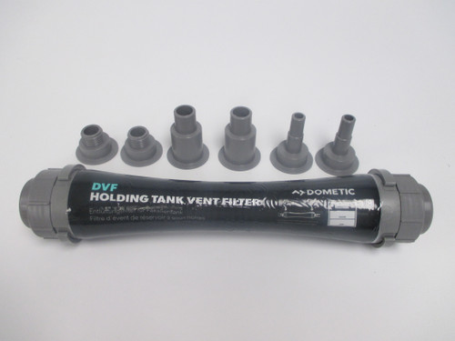 Sealand's new holding Tank vent filter. Replaces all pre existing vent filters and comes with adapters to fit all Hose sizes