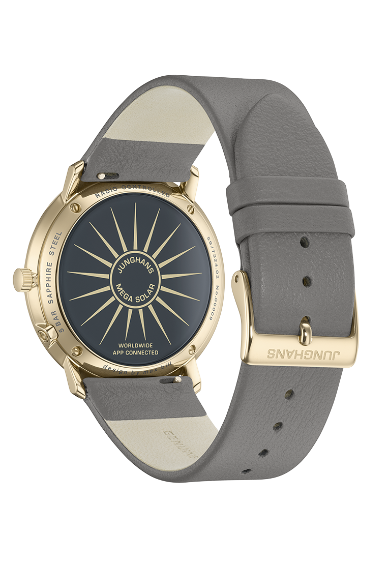 Junghans Max Bill MEGA Solar Golden Sand-Colored PVD-Coated