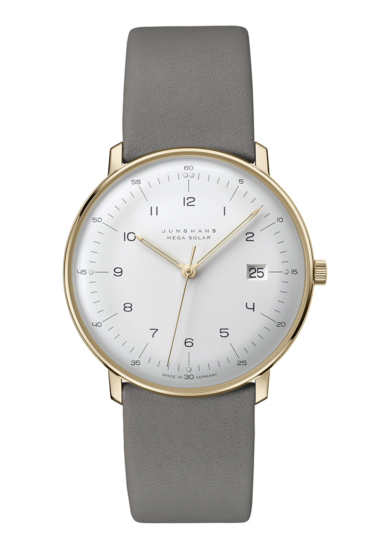 Junghans Max Bill MEGA Solar Golden Sand-Colored PVD-Coated