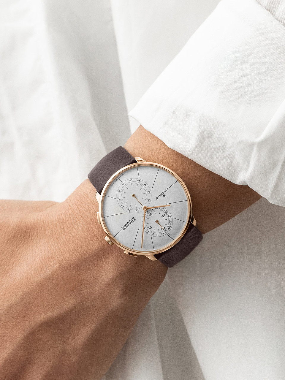 Junghans 59/7201.00 Meister fein Chronoscope MEGA Solar Watch