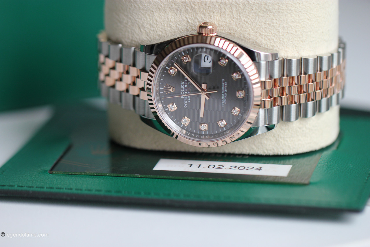 DeliciousTaylormade  FUXXONLY  ♯0002 Two-Tone Diamond Watch Rolex Datejust 36mm Iced Out Roman