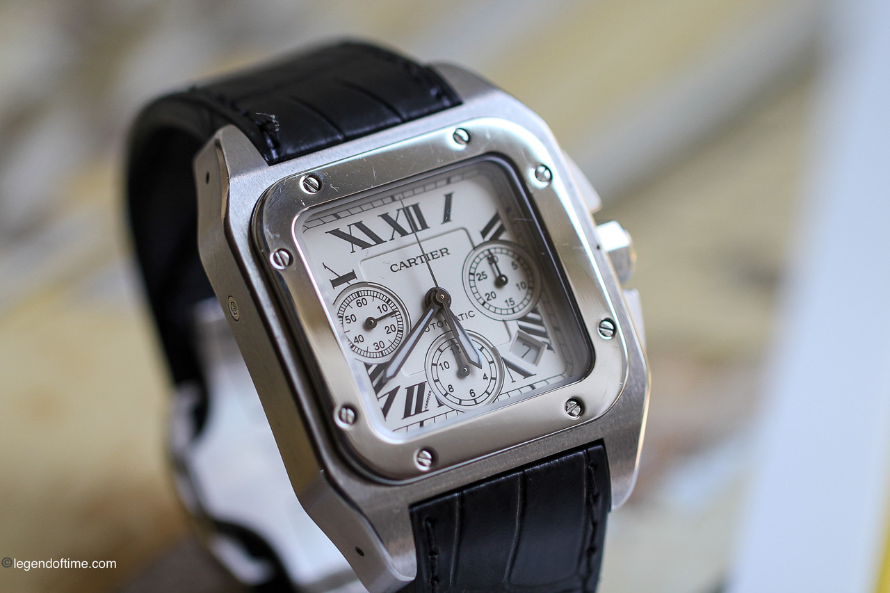 Leather Strap Cartier Santos Crono Cartier Santos Watches Pre