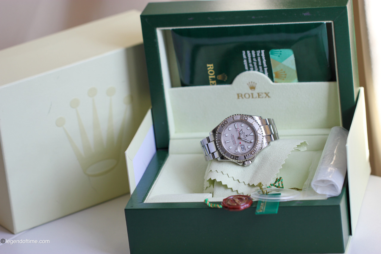 Rolex Yacht-Master 16622 - Platinum & Steel 40mm - Box & Papers