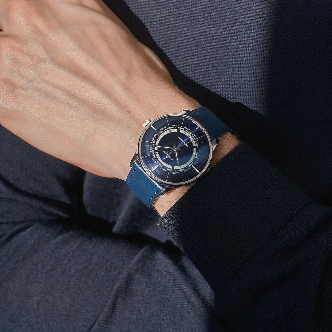 Junghans Meister Worldtimer 027/3010.01 – Blue Dial World Time Watch