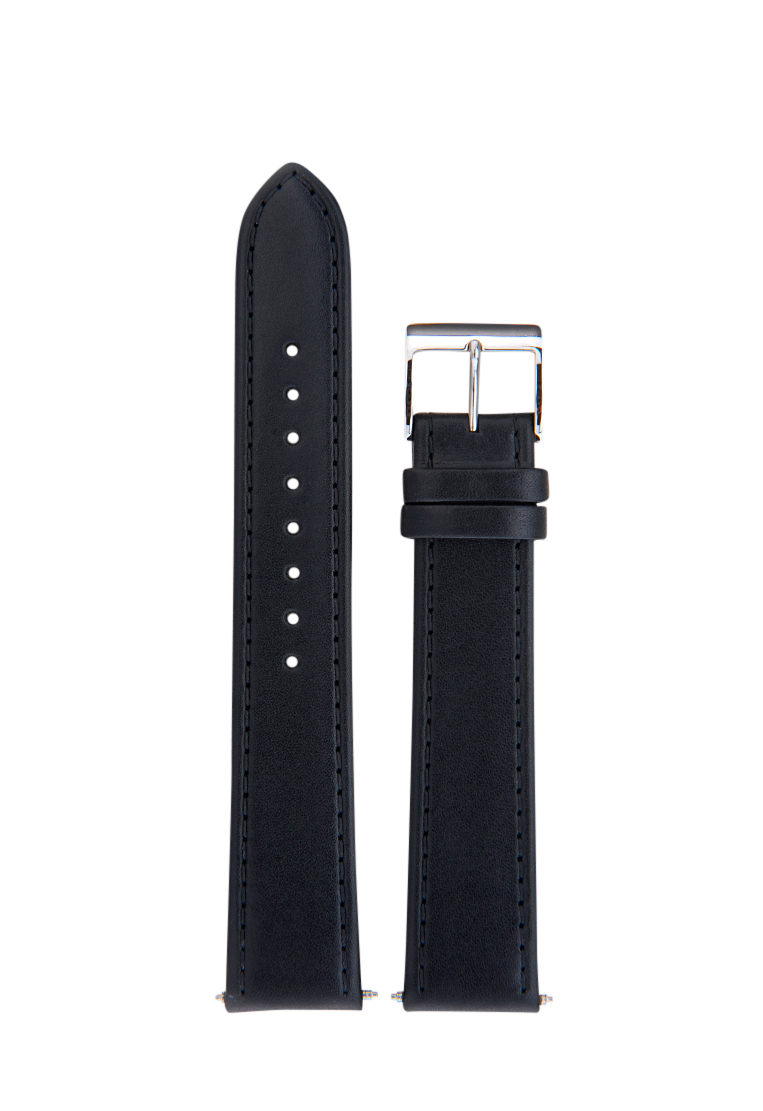 まめさま専用　JUNGHANS Max Bill 腕時計用20mm純正黒革ベルト Junghans 18mm Black Cowhide Leather Strap | Genuine OEM Replacement