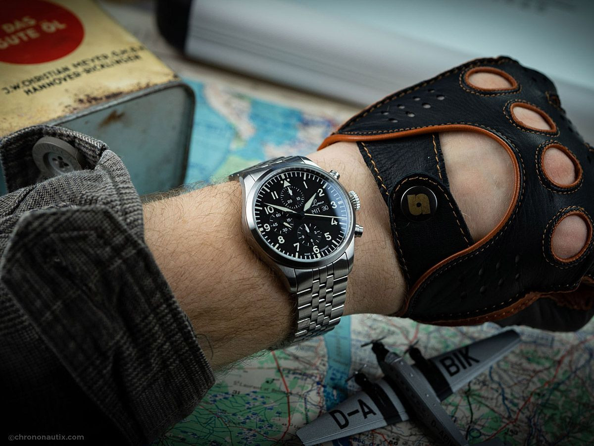 Laco Kiel.2 MB Schwarz Automatic Pilot Chronograph 43mm Ref. 862148.MB