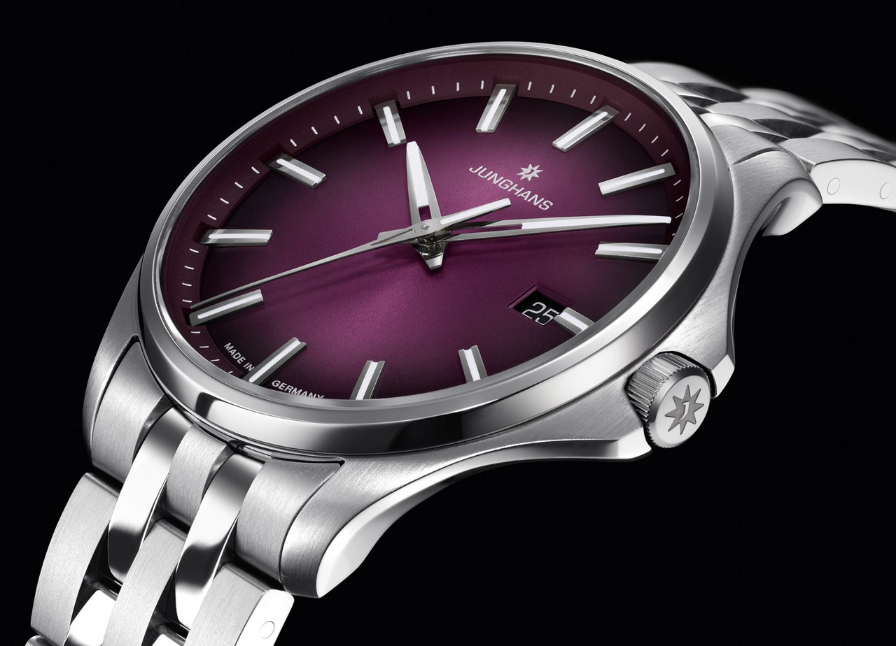 Junghans Meister S Quartz 35 Purple Dial 47/4532.44 | Legend of Time