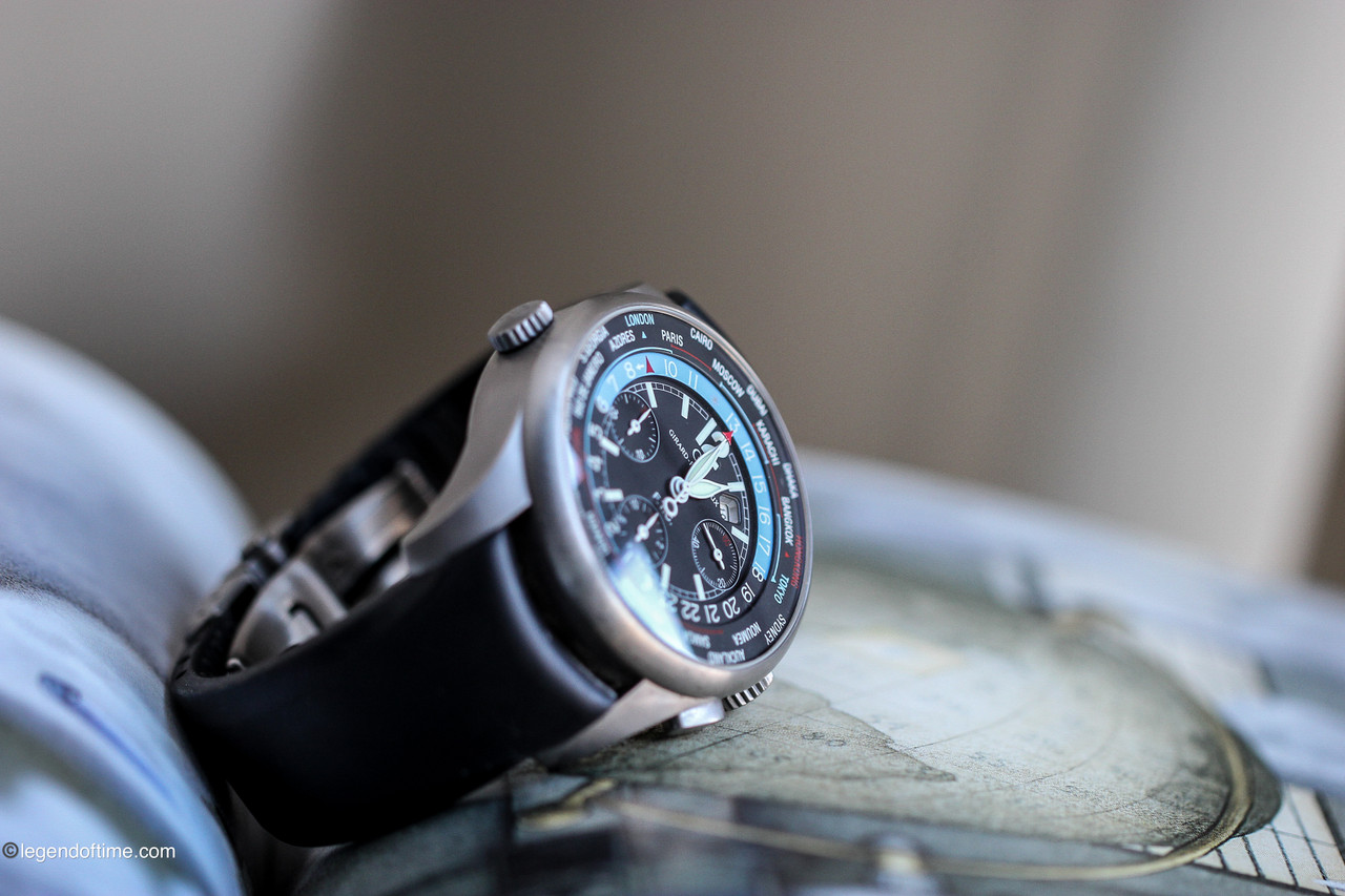 Girard Perregaux Watch 49805 Titanium World Time Chronograph www