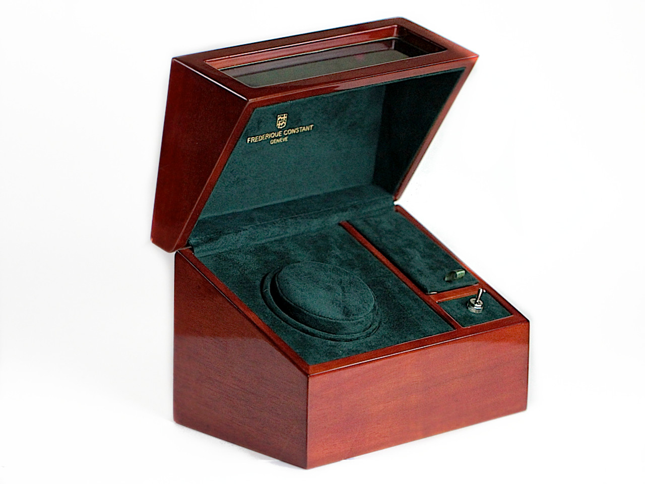 Frederique Constant Watch Winder - Beautiful Deep Cherry Wood for sale  Legend of Time Chicago Watch Center