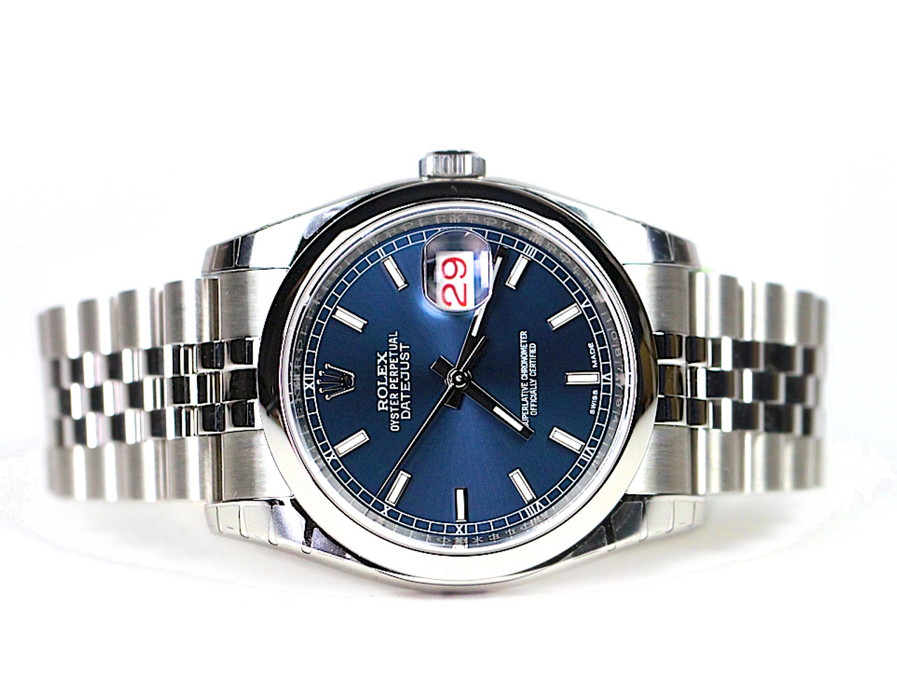 116200 blue dial