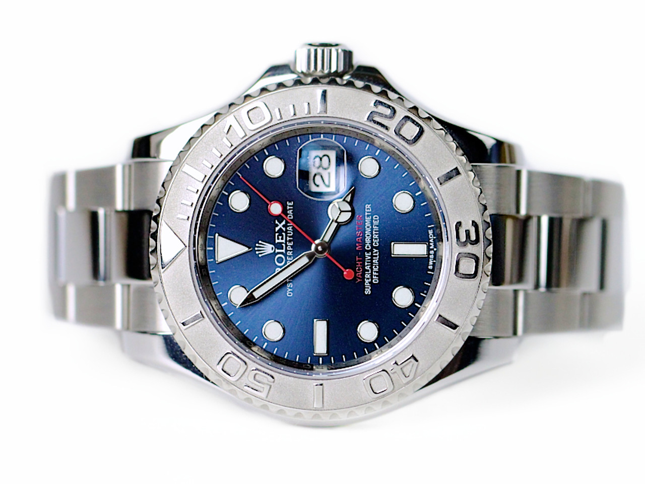 rolex yachtmaster platinum blue dial
